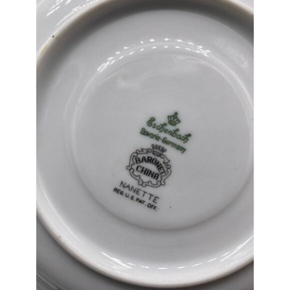 Eschenbach Bavaria Germany, Gold Trim: Cream Soup & Saucer Set - Picture 6 of 6